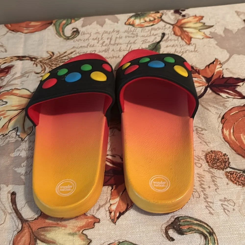 Wonder NationColorful Kids‎ Slide Sandals